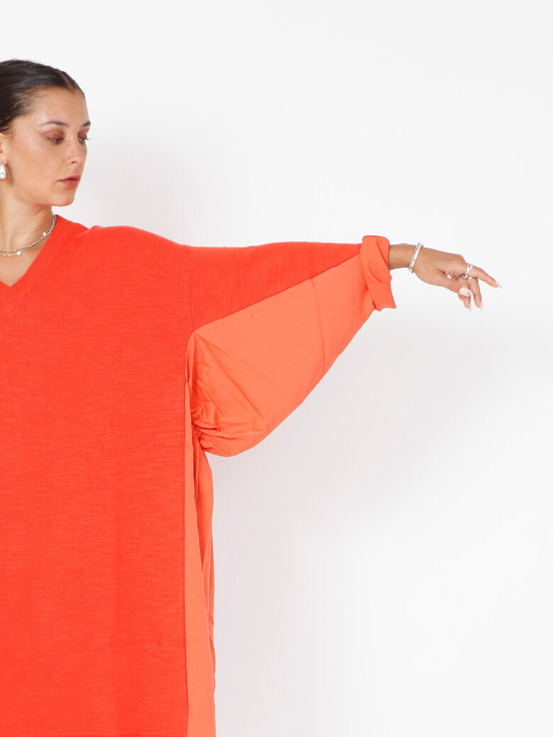 Sort Aarhus - Oversized strikkjole