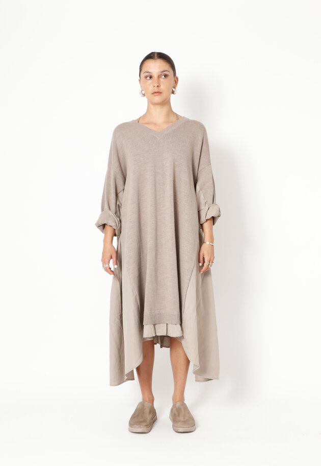 Sort Aarhus - Oversized strikkjole