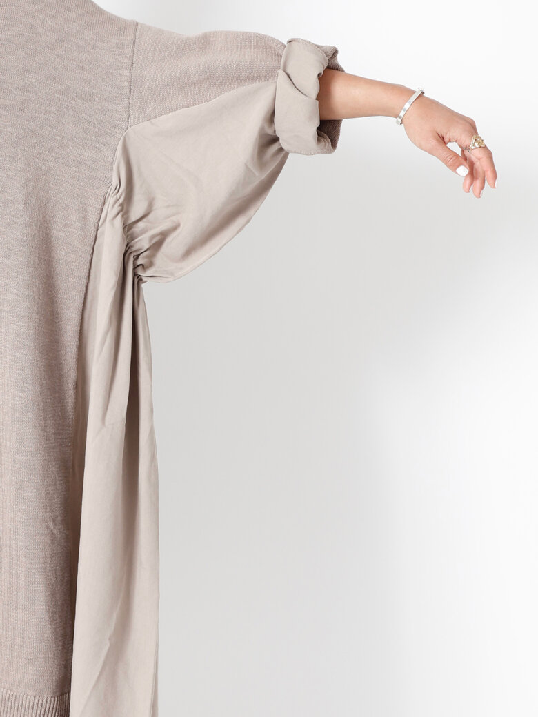 Sort Aarhus - Oversized strikkjole