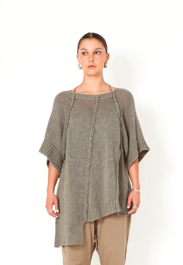 Sort Aarhus - Oversized knit blouse
