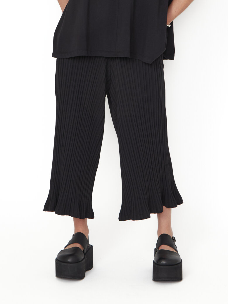 Sort Aarhus - 3/4 wide leg trousers
