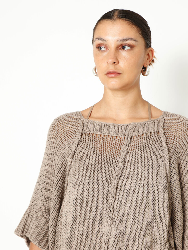 Sort Aarhus - Oversized knit blouse