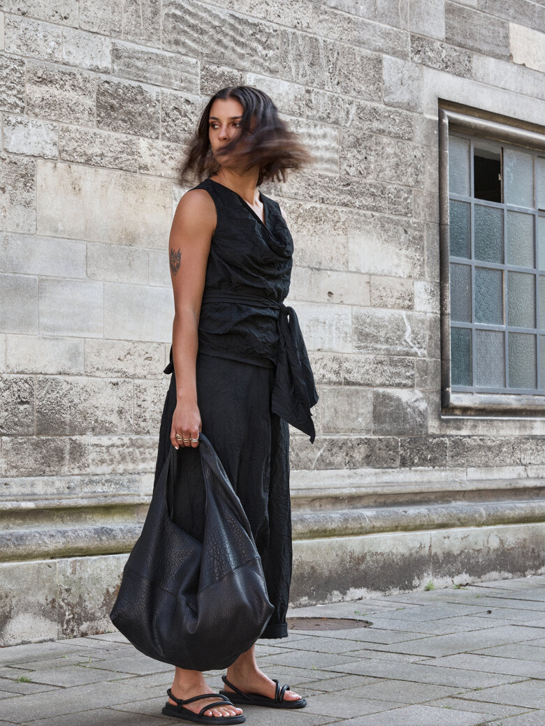 Sort Aarhus - Top with waist tie