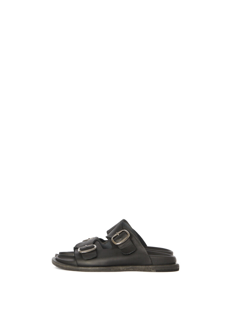 Lofina - Sandal with buckles and a leather sole