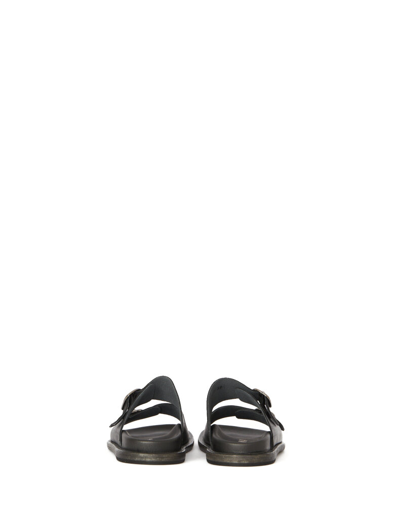 Lofina - Sandal with buckles and a leather sole