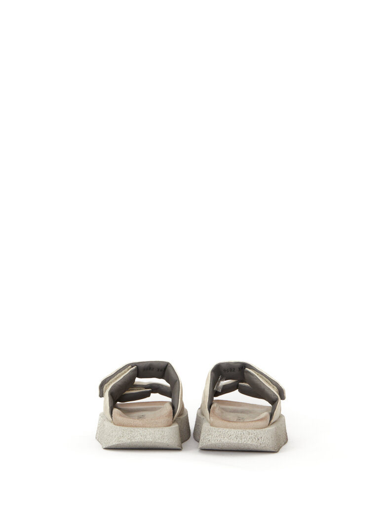 Lofina - Suede sandal with velcro closure