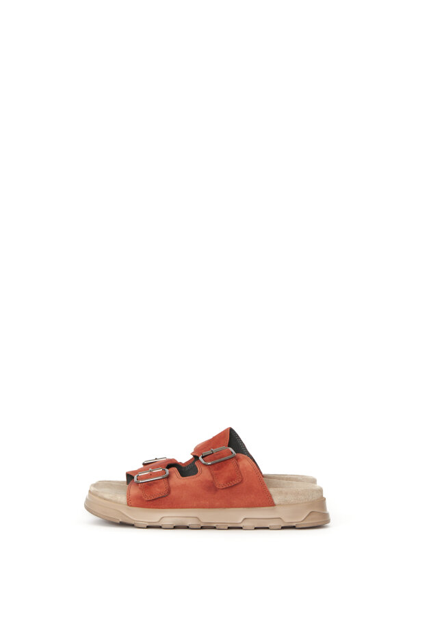 Lofina - Sandal with footbed sole and buckles