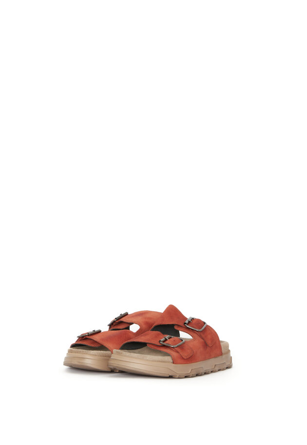 Lofina - Sandal with footbed sole and buckles