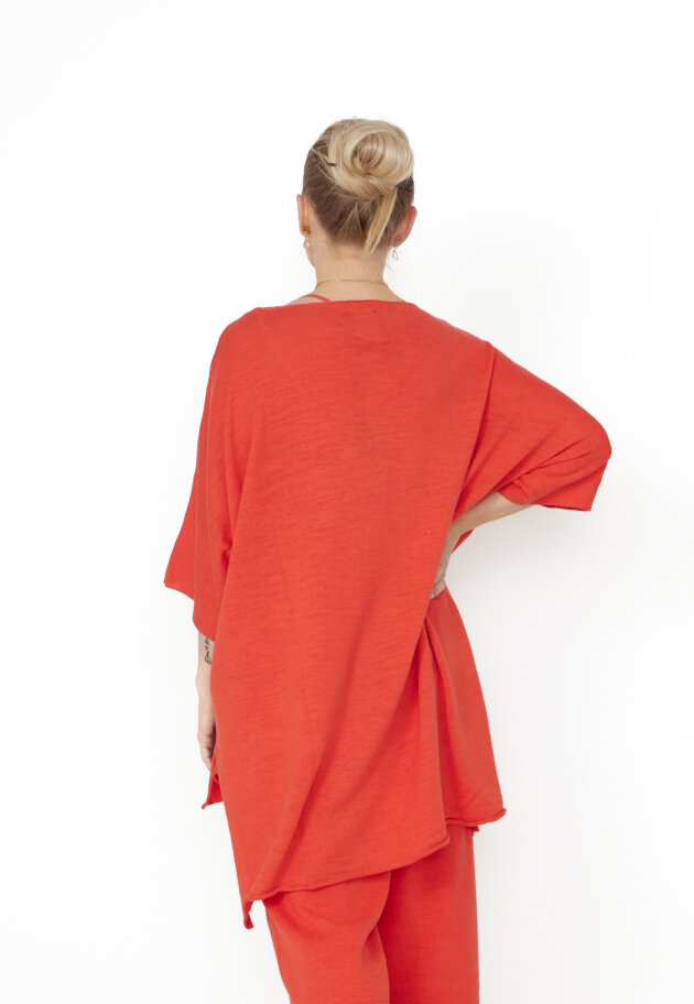 Sort Aarhus - Oversized knit blouse