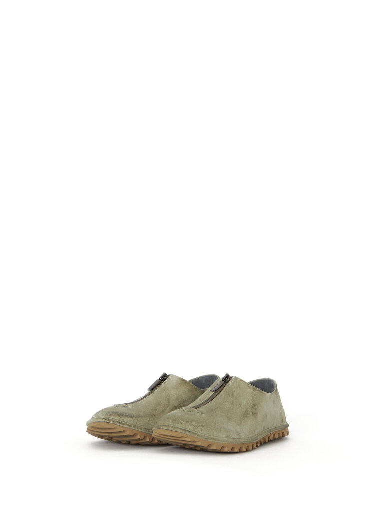 Lofina - Suede shoe with zipper