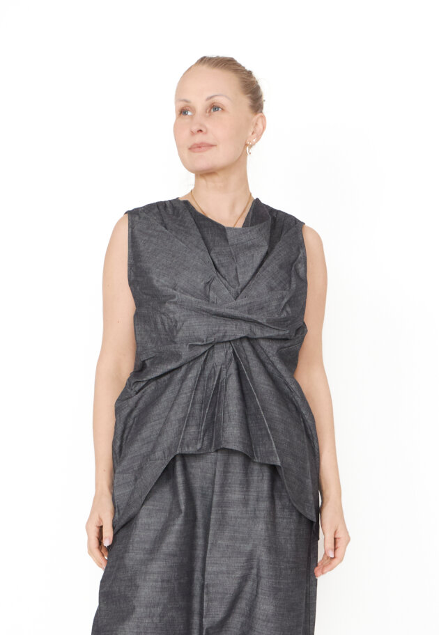 Sort Aarhus - Wrinked top