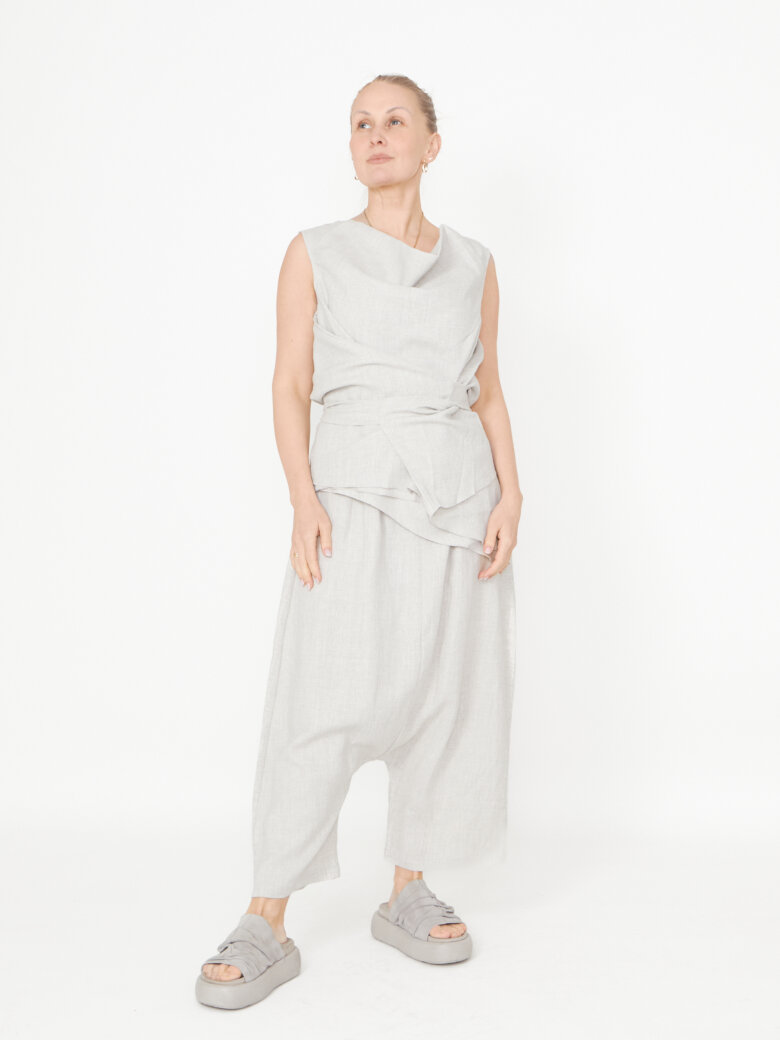 Sort Aarhus - Top with waist tie