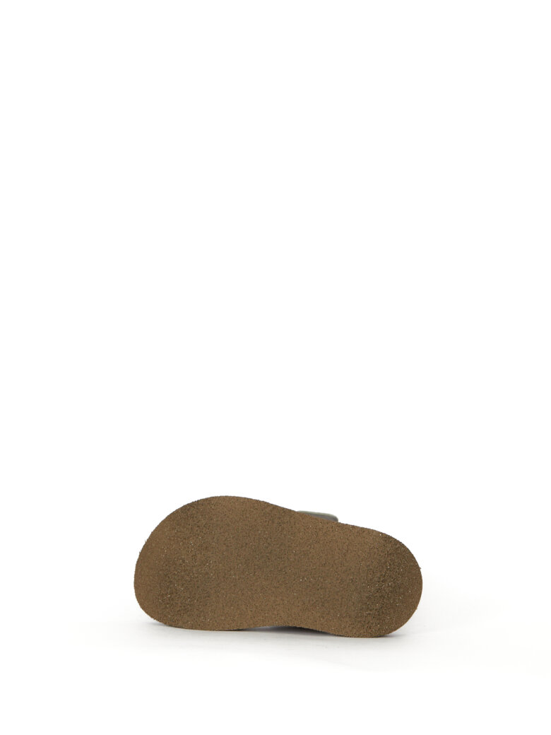 Lofina - Suede sandal with velcro closure 