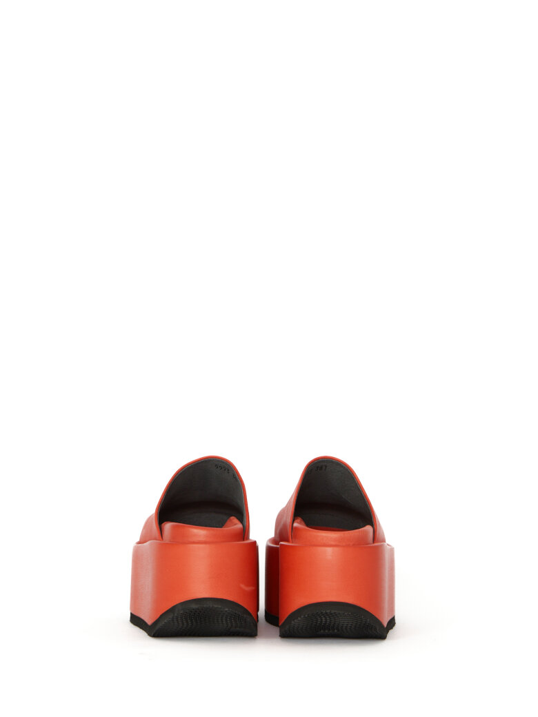 Sort Aarhus - Slip on sandal with a platform sole