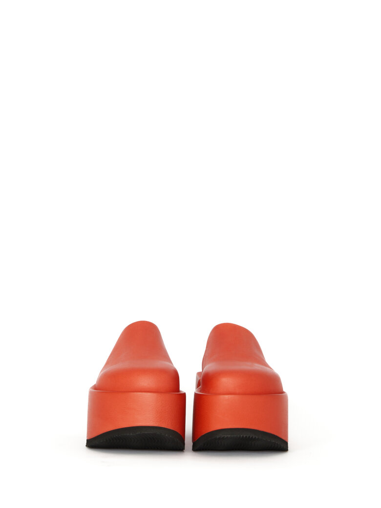 Sort Aarhus - Slip on sandal med platform sål