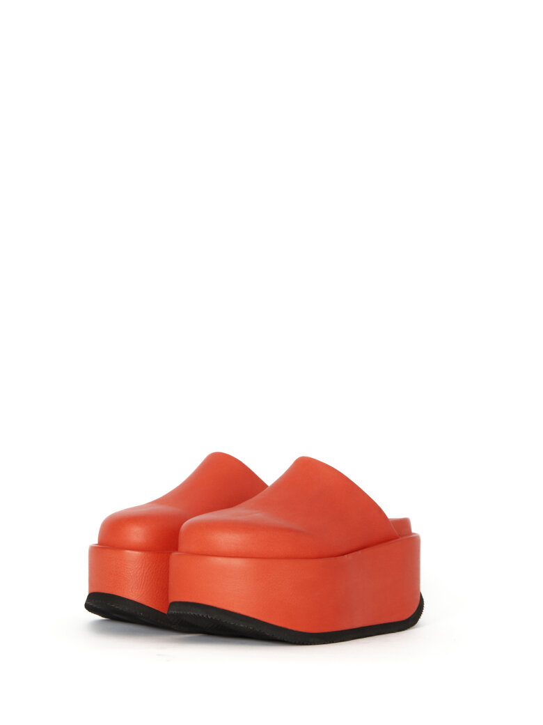 Sort Aarhus - Slip on sandal med platform sål