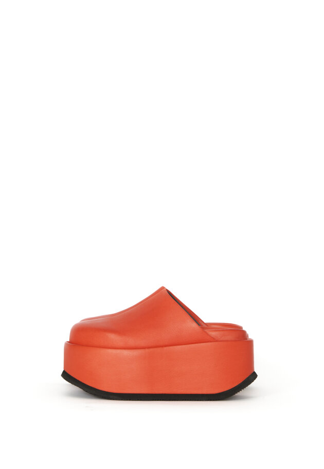 Sort Aarhus - Slip on sandal with a platform sole