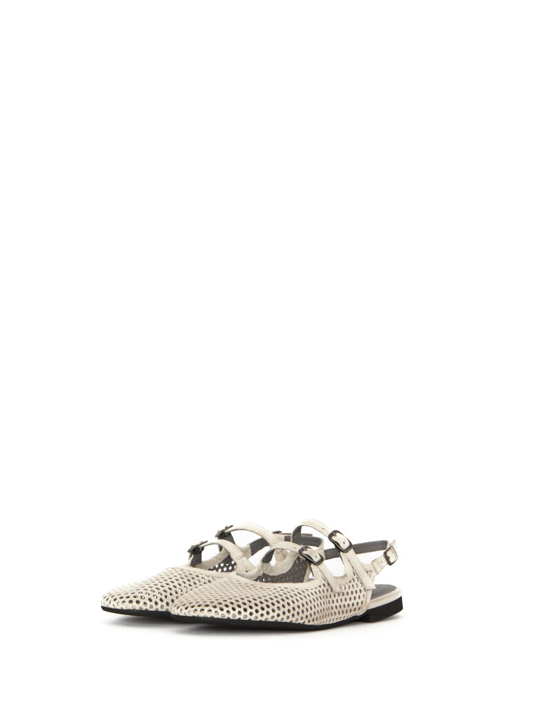 Sort Aarhus - Feminine suede shoe with buckles
