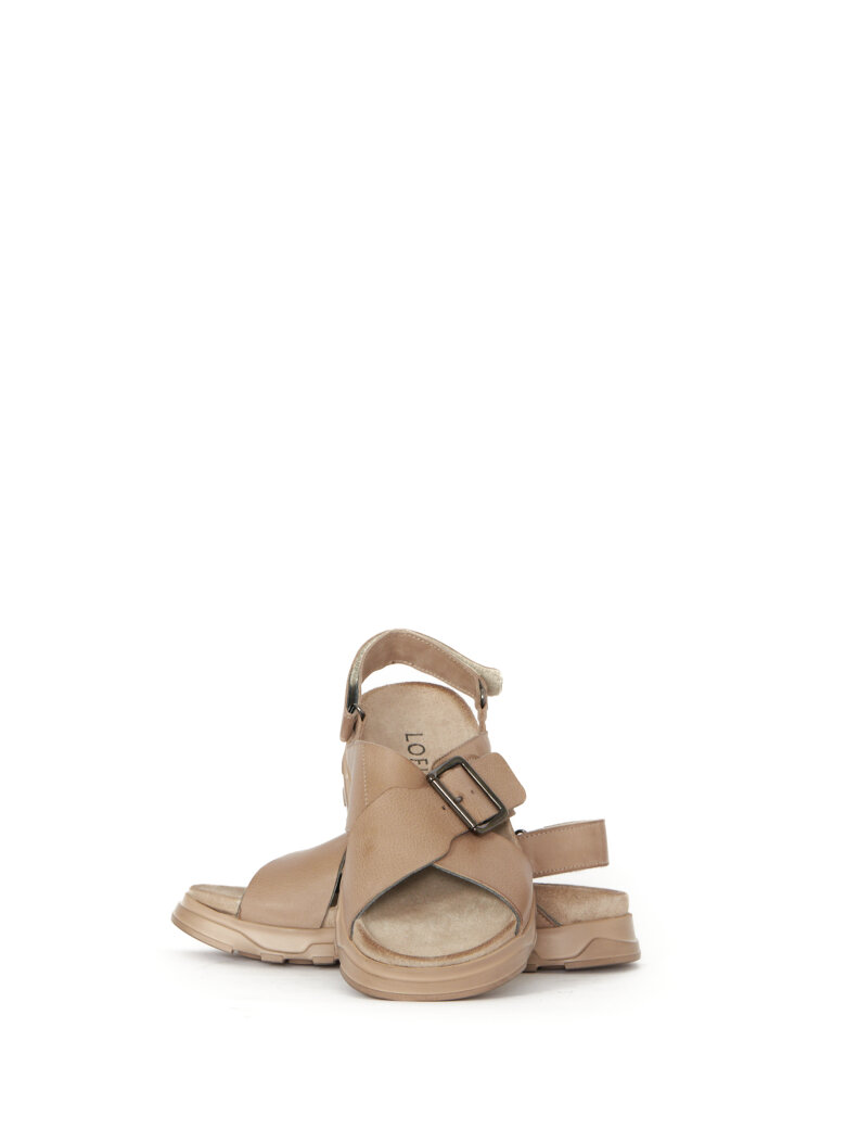 Lofina - Sandal med spænde og velcro