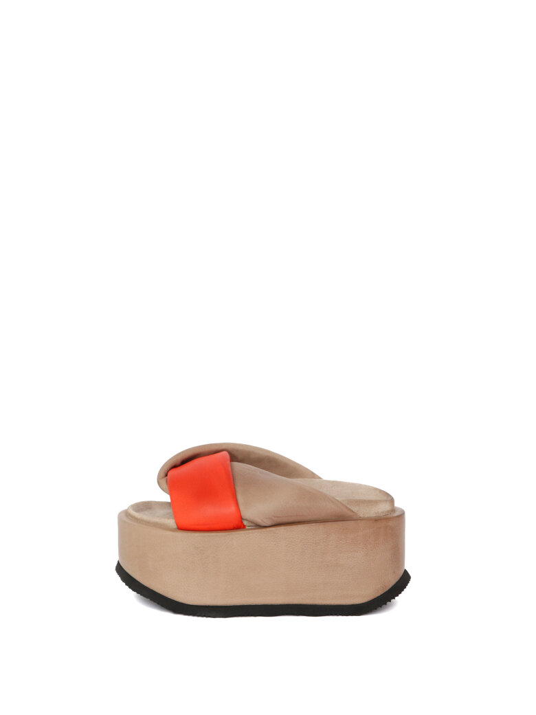 Sort Aarhus - Pre order! Platform sandal med crossed straps