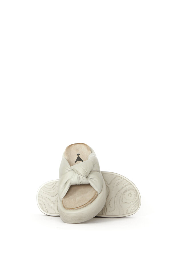 Sort Aarhus sandal med knude-look Sort Aarhus sandal med knude-look