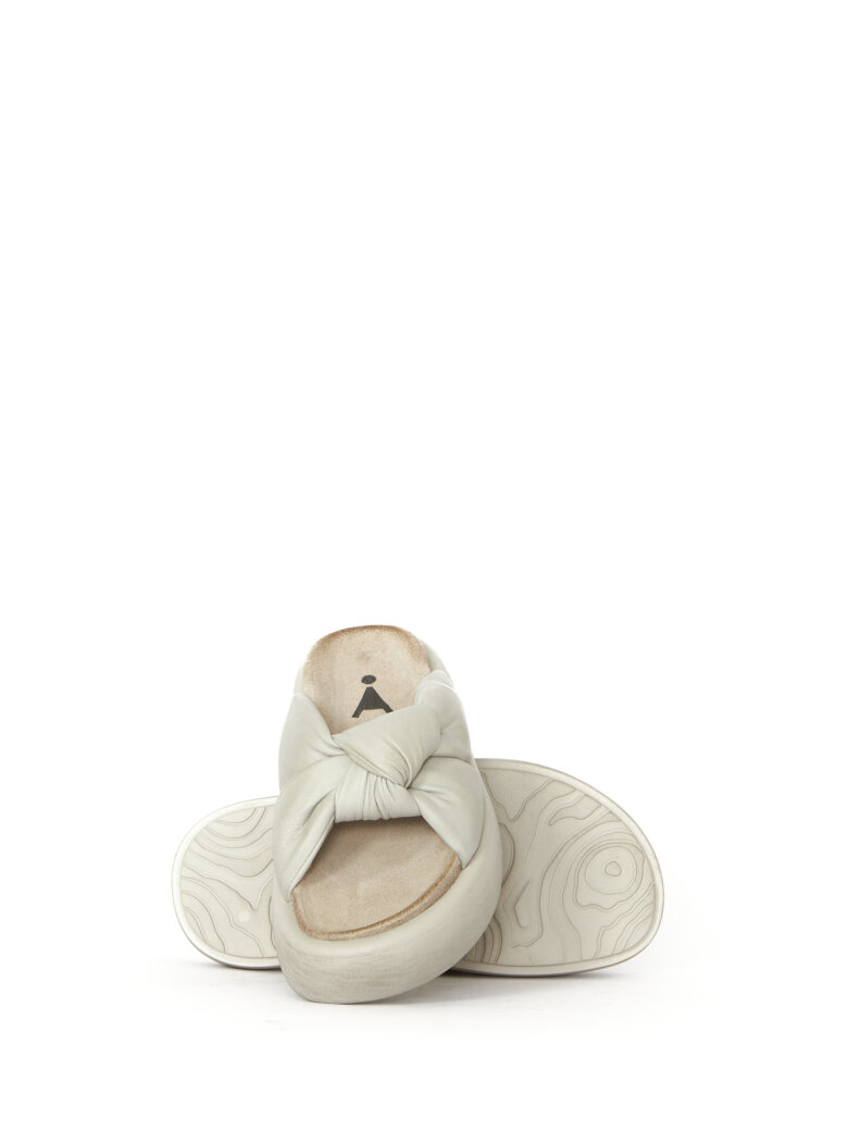 Sort Aarhus sandal med knude-look