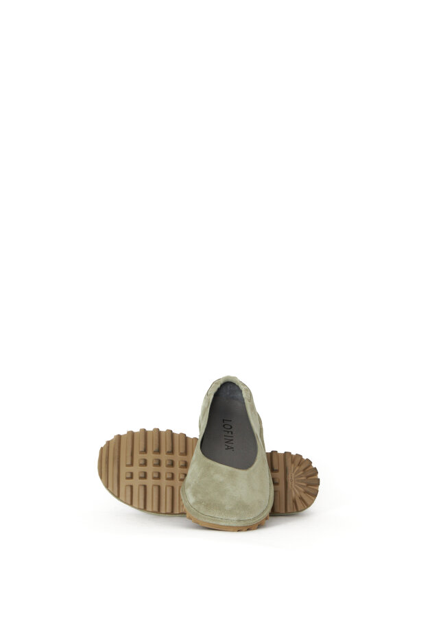 Lofina - Suede ballerina with a flexible sole