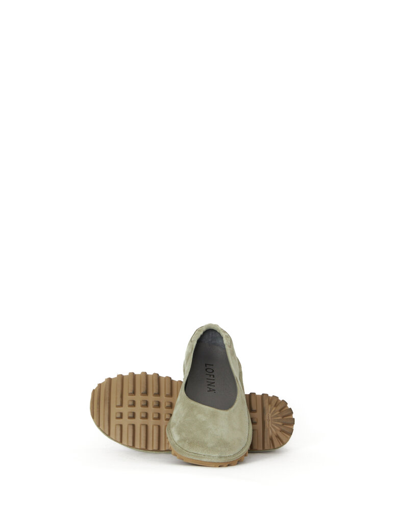 Lofina - Suede ballerina with a flexible sole