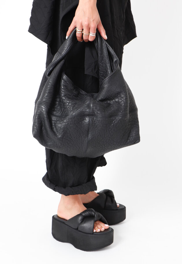 Sort Aarhus - Hånd-/skuldertaske i lammeskind