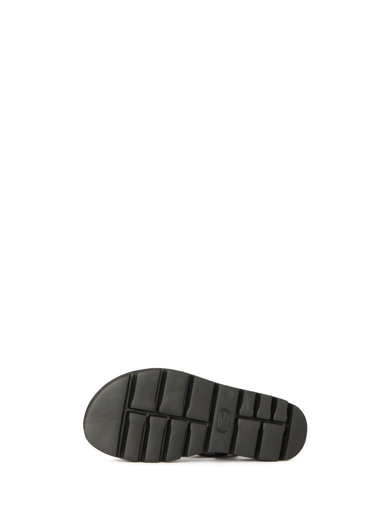 Lofina - Sandal with elastic leather covered straps