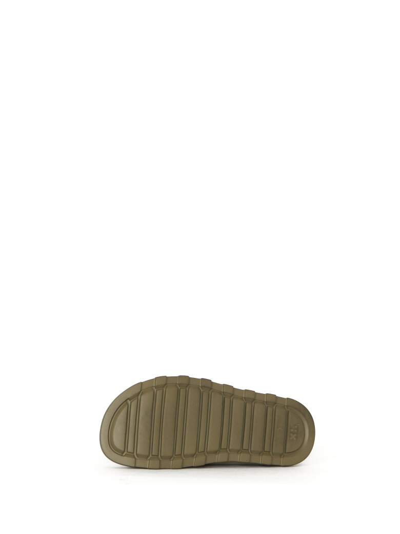 Lofina - Suede slippers sandal with a buckle