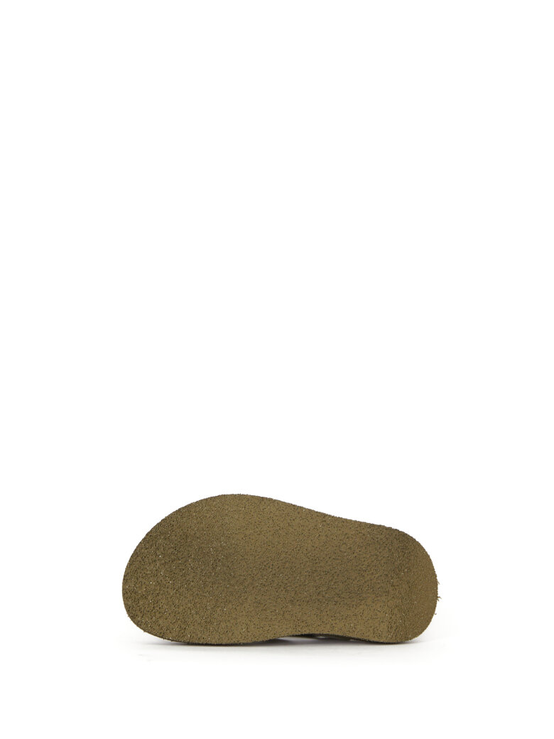 Lofina - Suede sandal with velcro closure