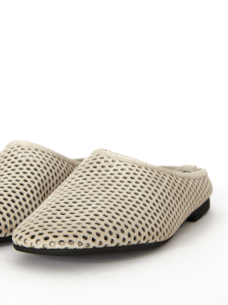 Sort Aarhus - Feminin slip on sko i ruskind