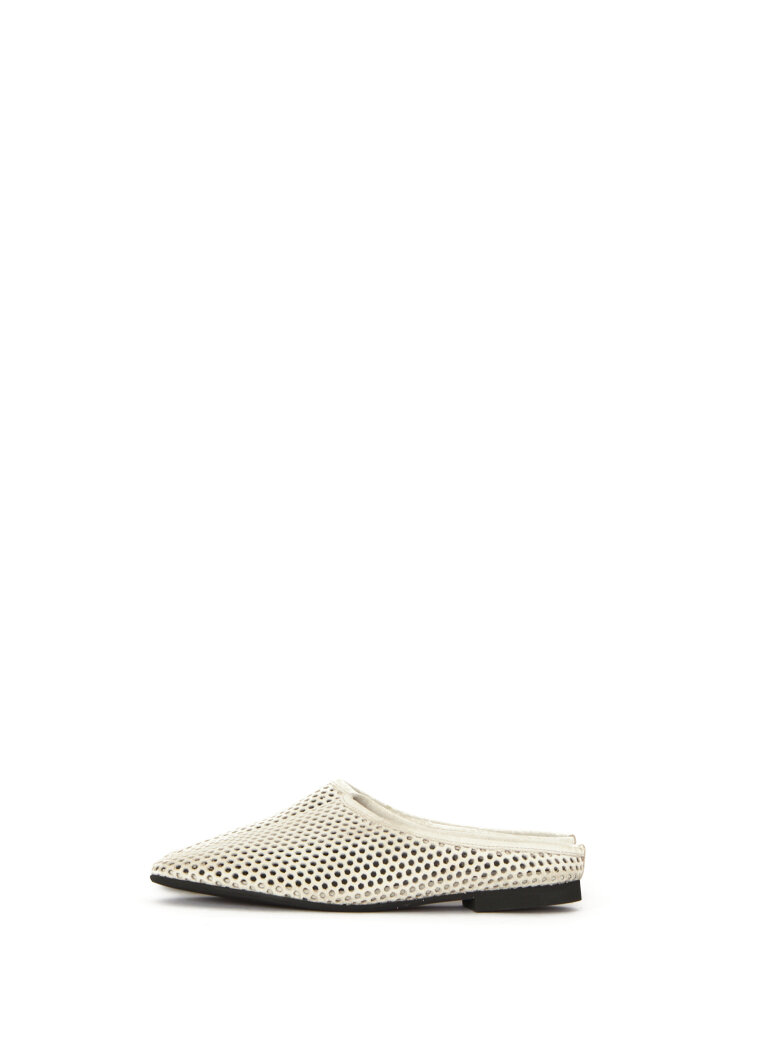 Sort Aarhus - Feminin slip on sko i ruskind