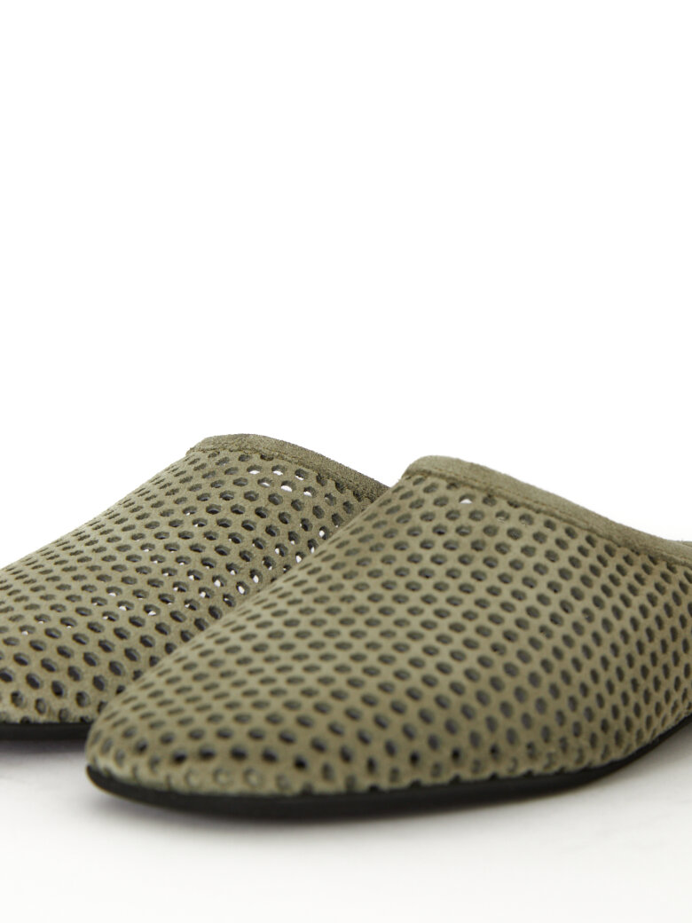 Sort Aarhus - Feminin slip on sko i ruskind