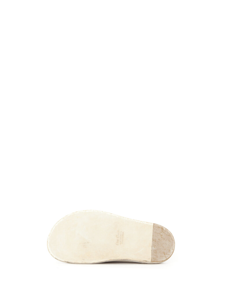 Lofina - Suede sandal with buckle and a leather sole