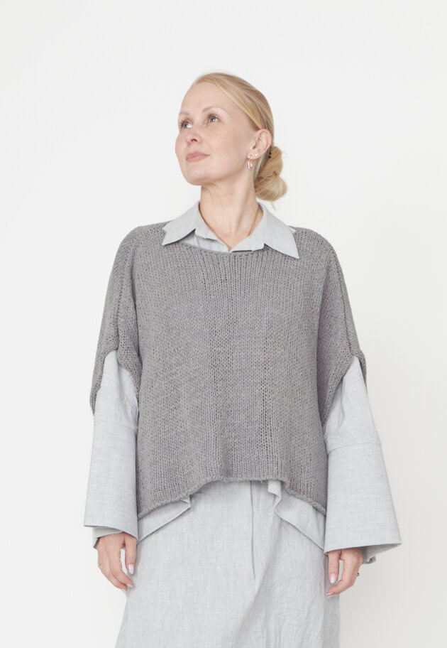 Sort Aarhus - Oversized strikket top Sort Aarhus - Oversized strikket top