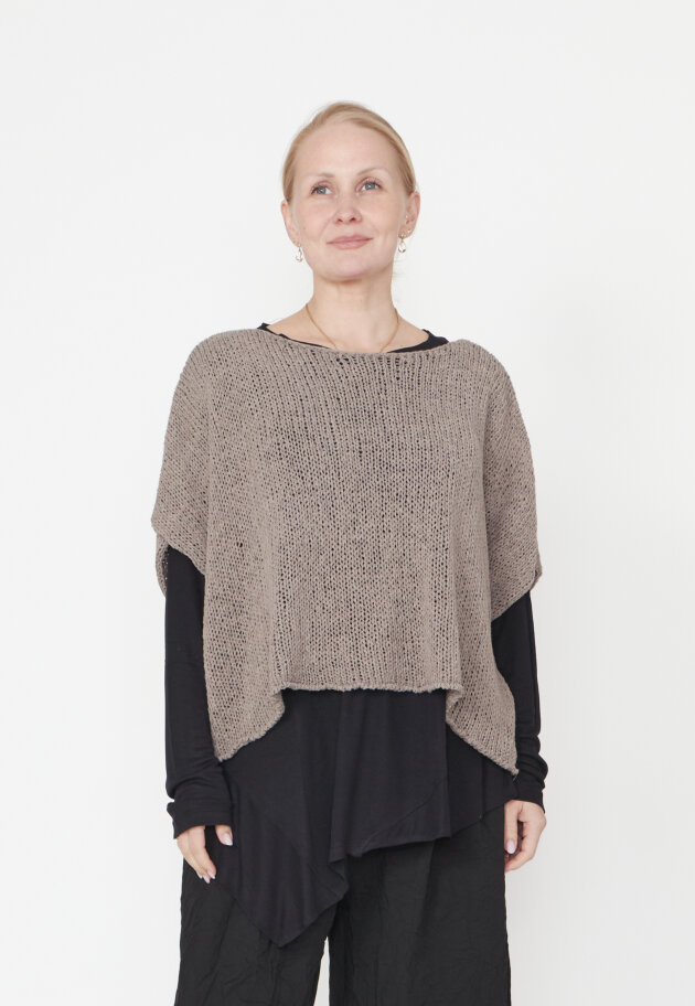 Sort Aarhus - Oversized strikket top Sort Aarhus - Oversized strikket top