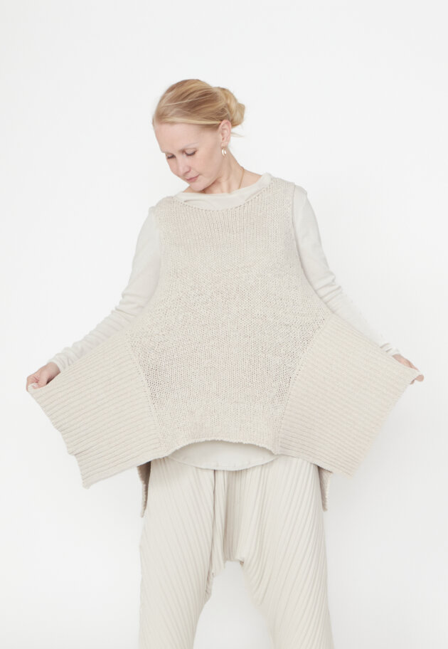 Sort Aarhus - Sleeveless knit top