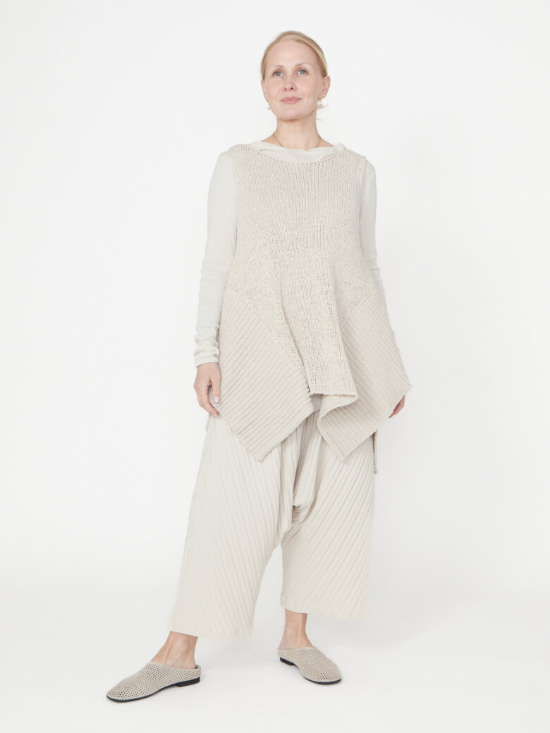 Sort Aarhus - Ærmeløs strikket top