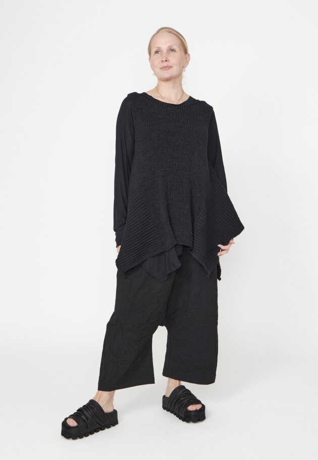 Sort Aarhus - Sleeveless knit top