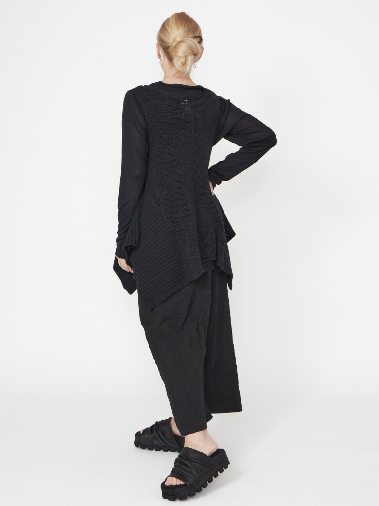 Sort Aarhus - Ærmeløs strikket top