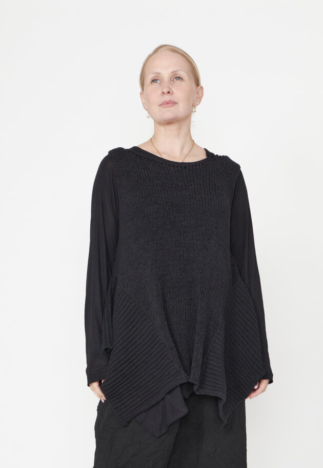 Sort Aarhus - Sleeveless knit top
