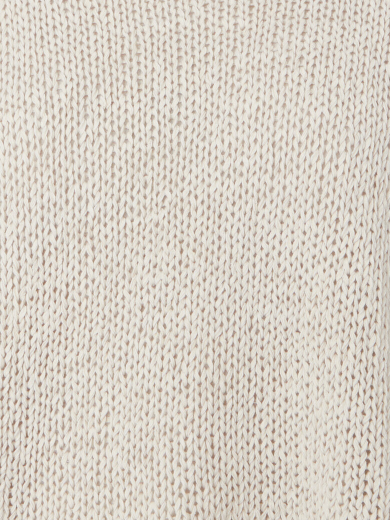 Sort Aarhus - Oversized strikbluse