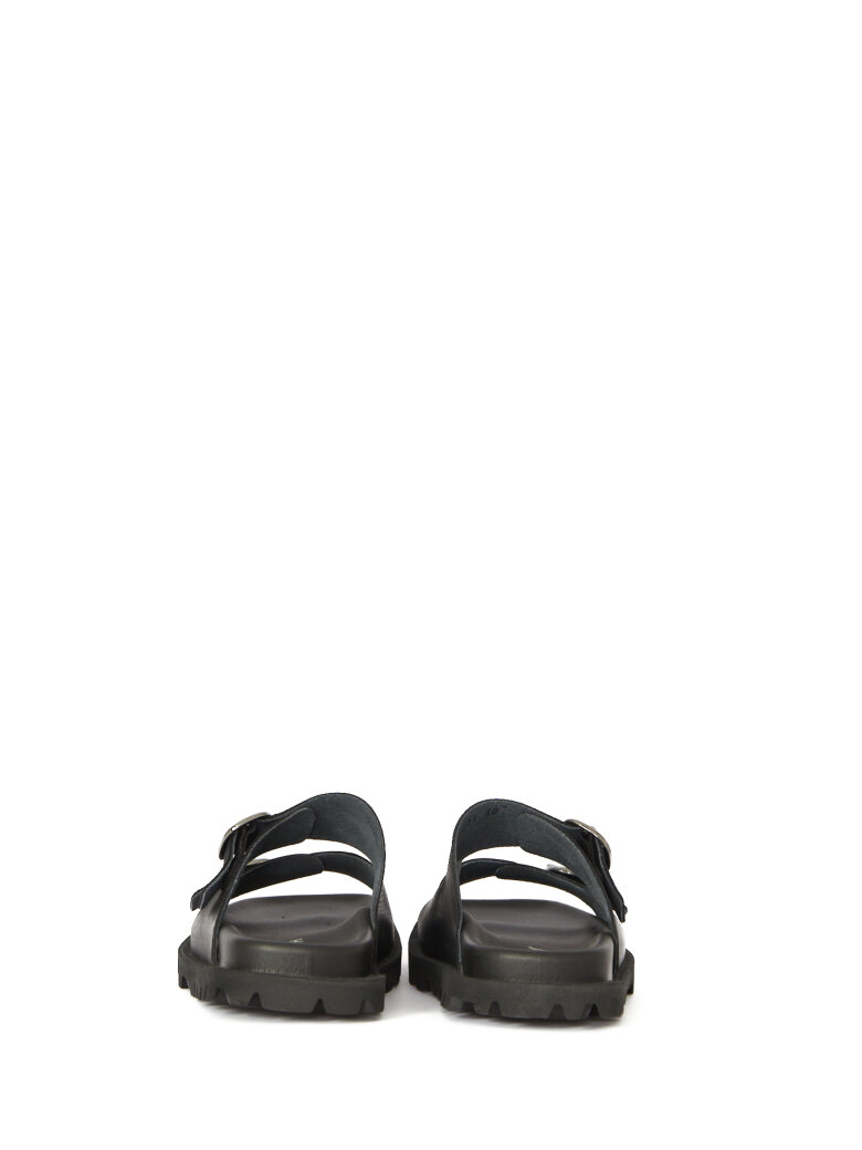 Lofina - Sandal with buckles and a footbed sole