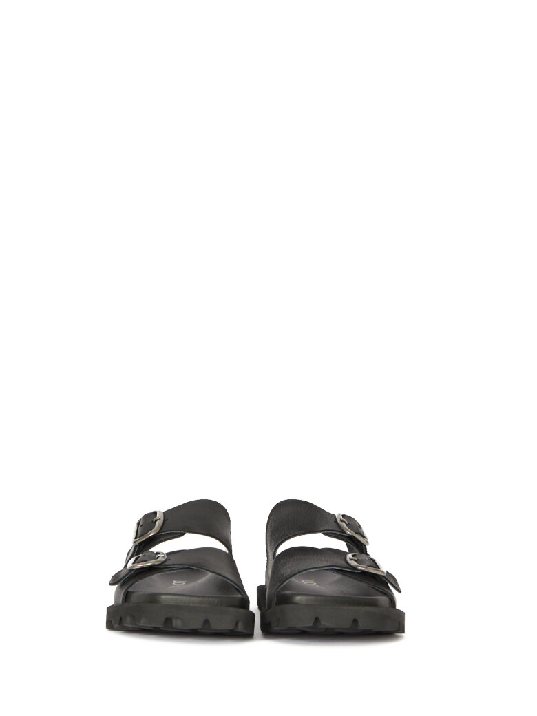 Lofina - Sandal with buckles and a footbed sole