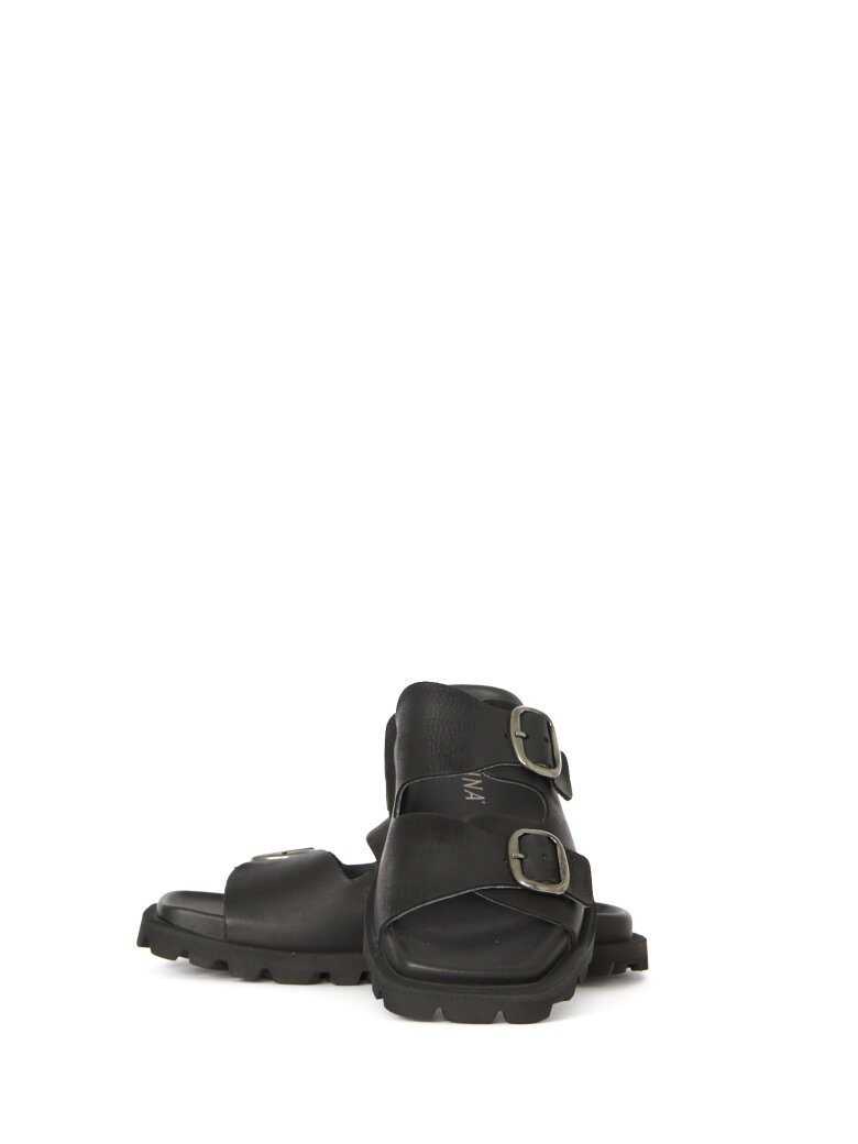 Lofina - Sandal with buckles and a footbed sole