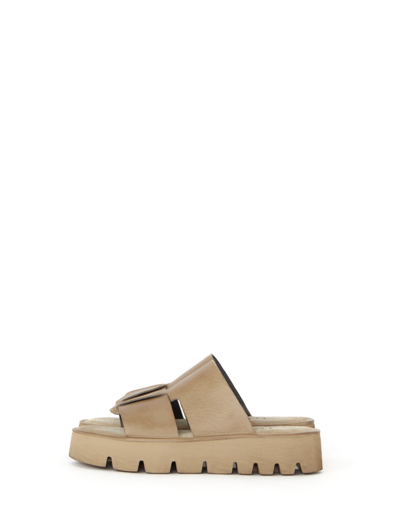 Lofina - Sandal wide asymmetrical strap