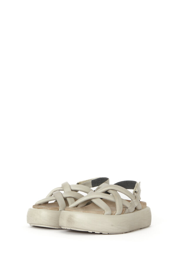 Sort Aarhus - Sort Aarhus sandal with velcro strap