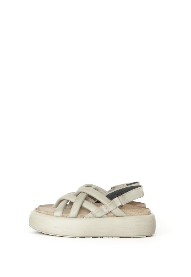 Sort Aarhus - Sort Aarhus sandal med velcrorem